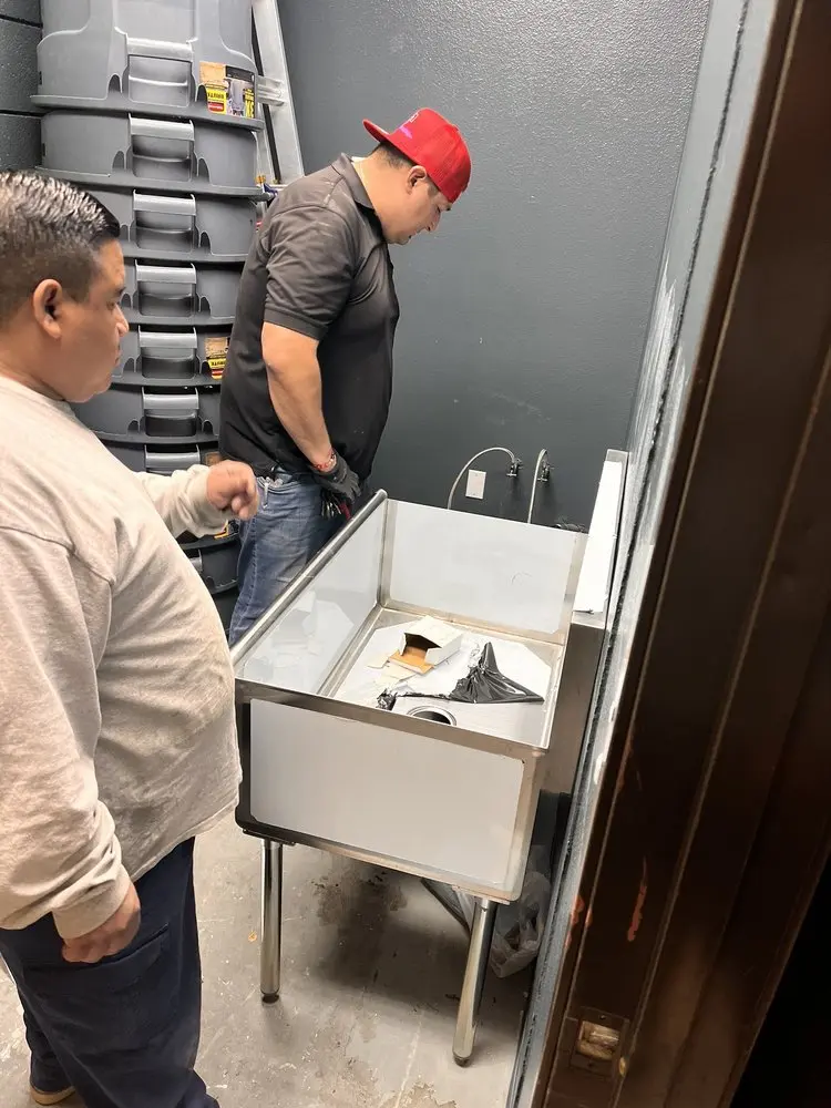 Commercial plumbing and sink installation in Lincolnville